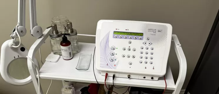 One of the Apilus electrolysis machines 