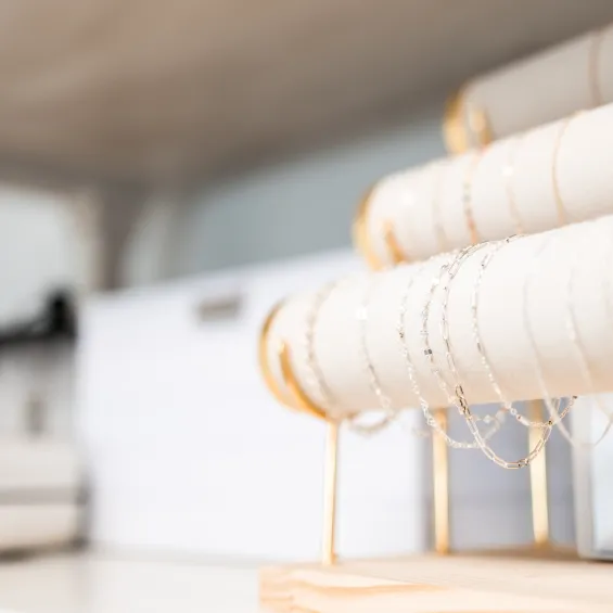 Permanent Jewlery showcase