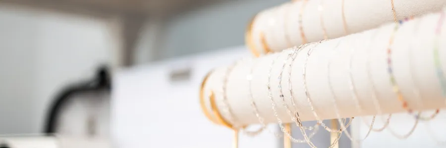 Permanent Jewlery showcase